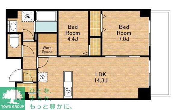 ゼンパレス日本橋の物件間取画像